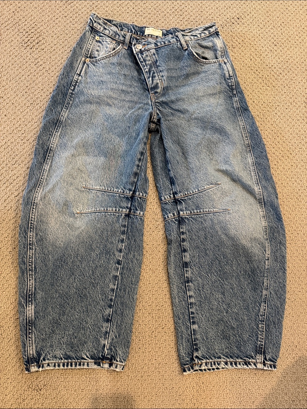 We The Free Cross-over Barrel Jeans
